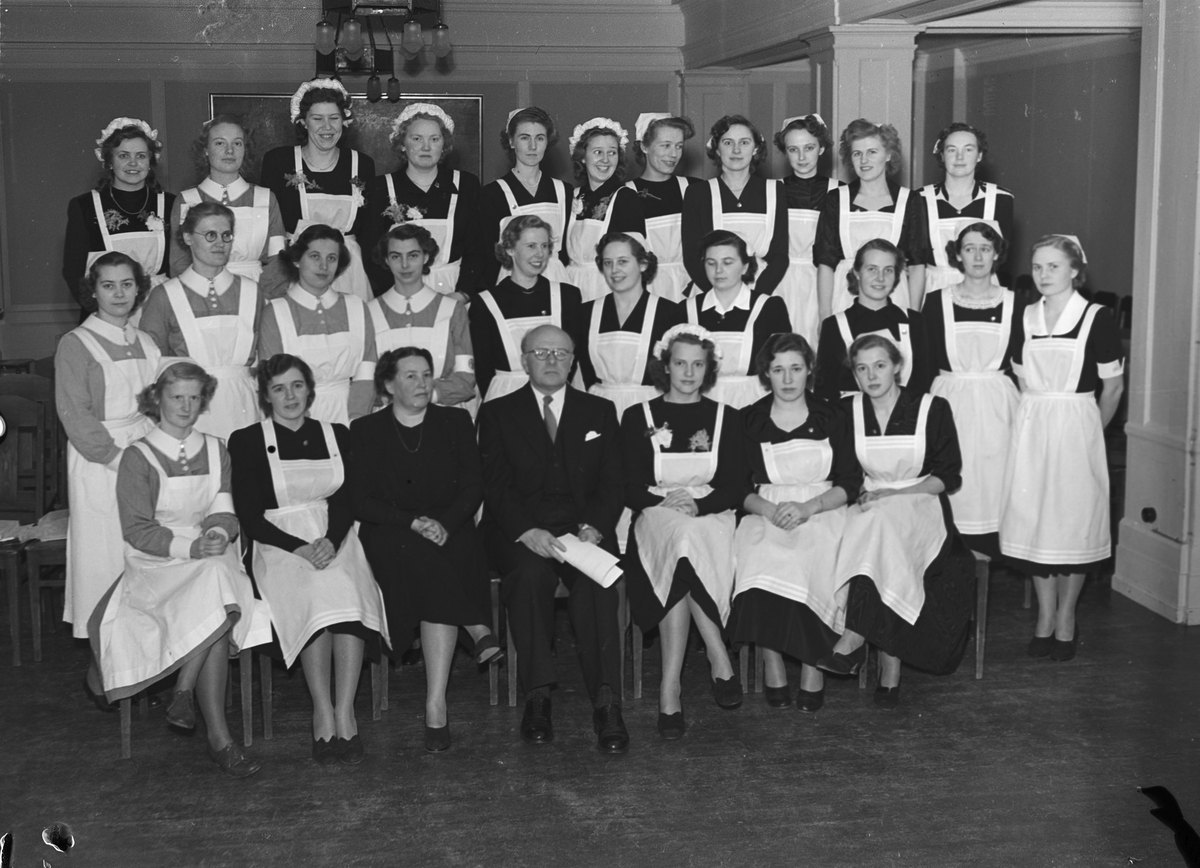 Avslutning på Fackskolan, Uppsala december 1951