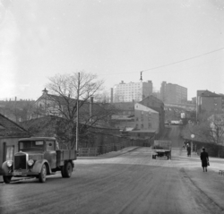 Grünerbrua sett fra Nordre gate. Møllerveien. Januar 1949.