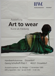 Art to wear: Kunst als Kleidung [Utstillingsplakat]