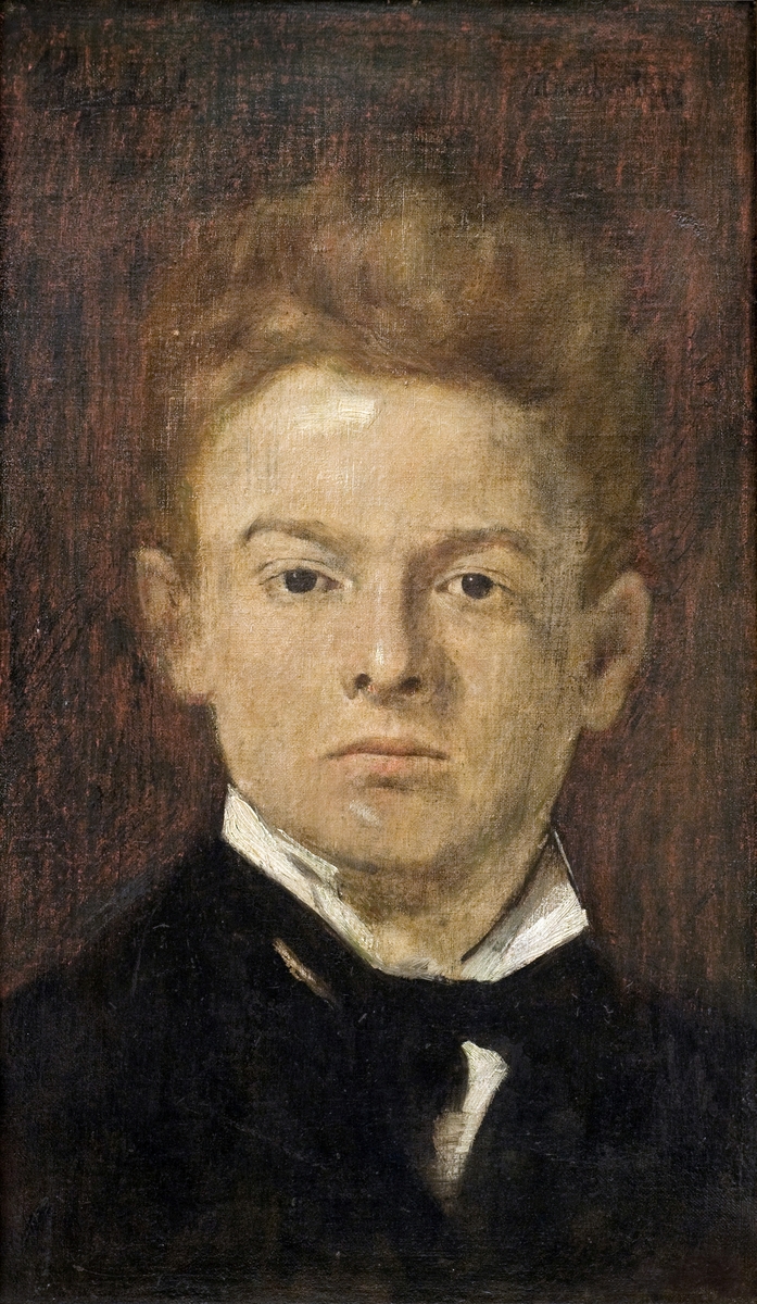 Maleren Charles Frederic Ulrich (1858-1908) portrettert som ung student i München. 