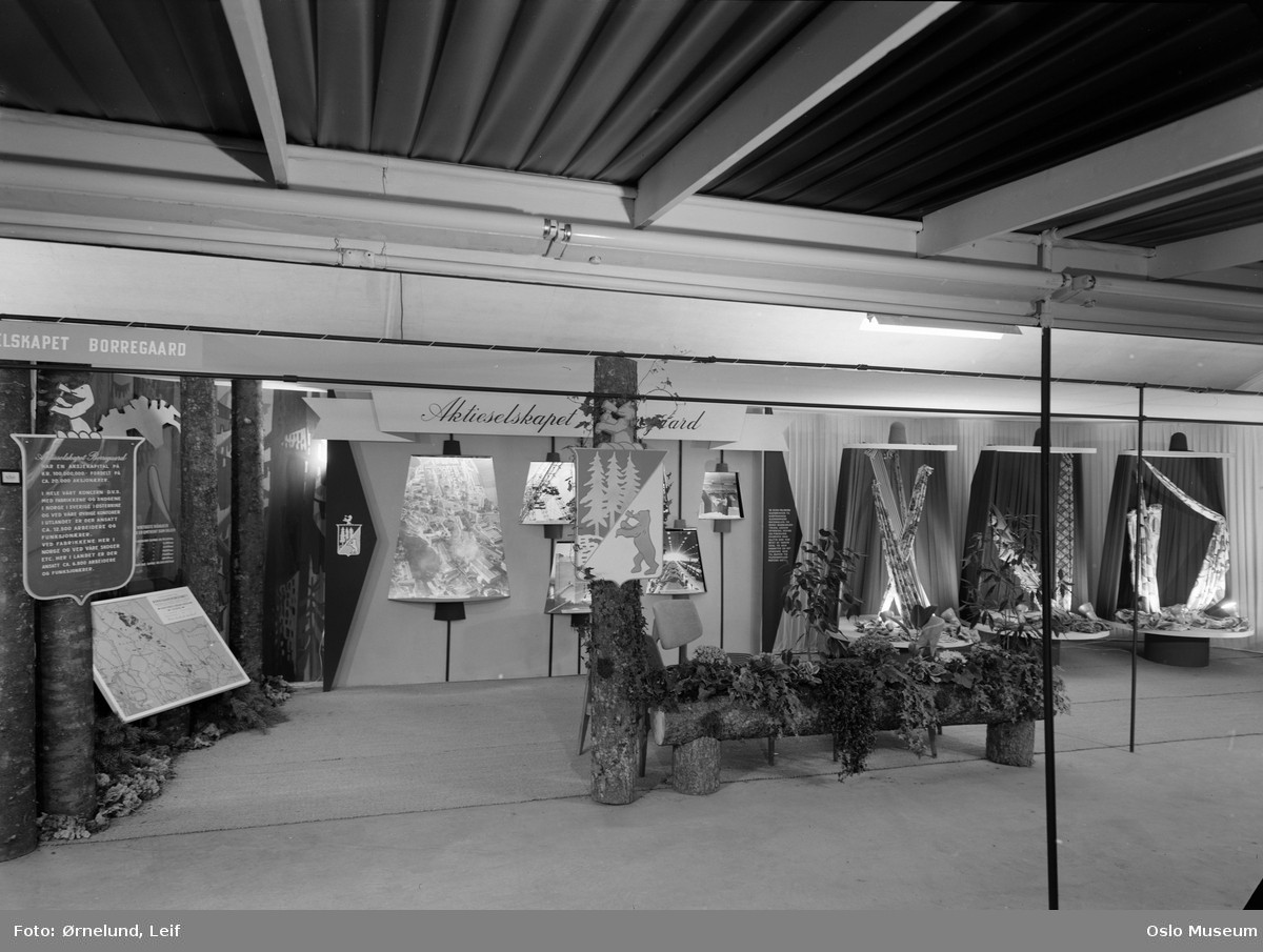 Tekstilmessen, interiør, utstilling, stand, a.s. Borregaard, tekstiler
