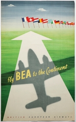 Fly BEA to the Continent [Reklameplakat]