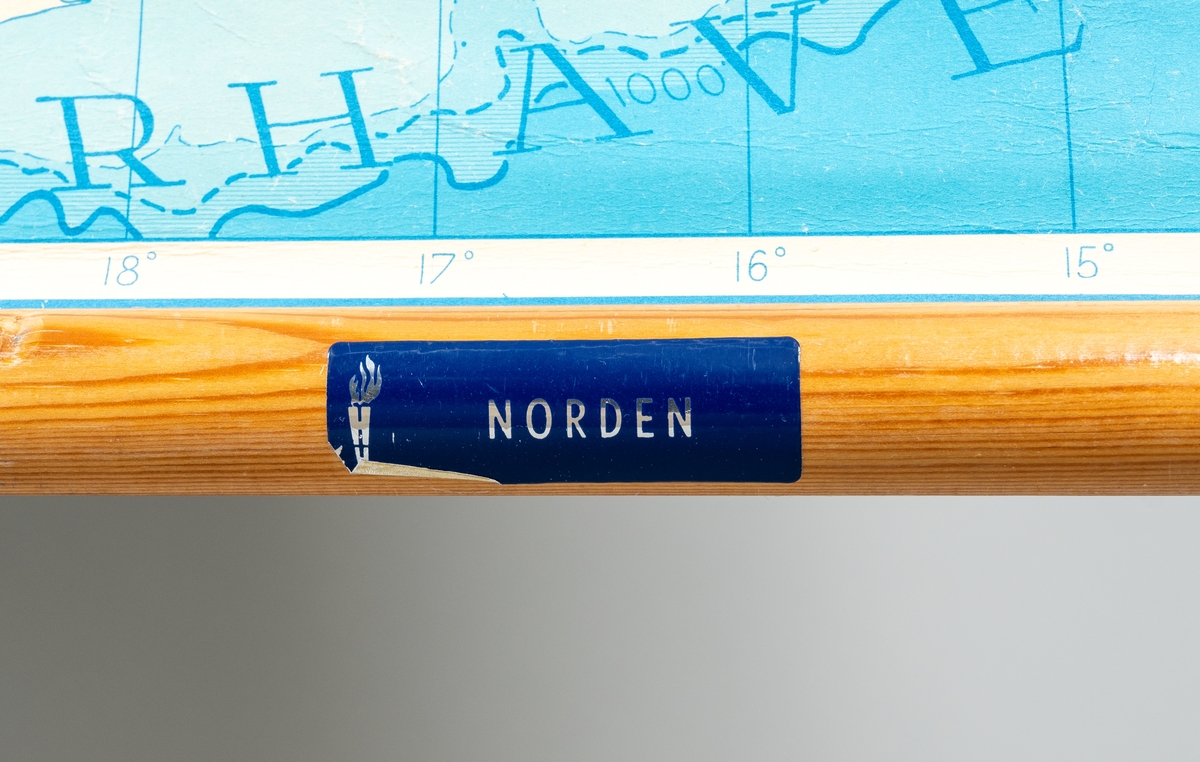 Topografisk kart over Norden