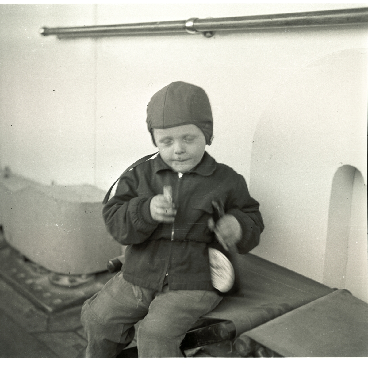 Ombord på båt på reise til Svalbard