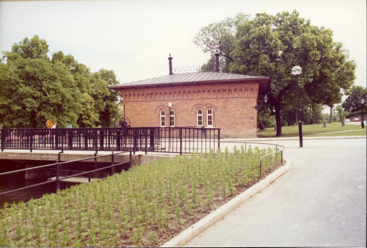 Västerås, Centrum. Turbinhuset och Slottsbron. - Västmanlands läns ...