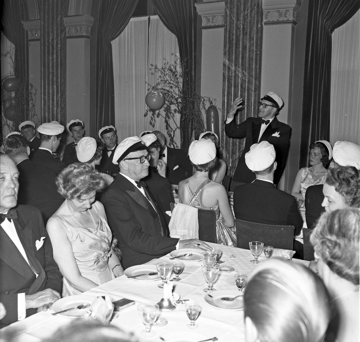 Studentbal 1958, Spegelsalen i Stadshuset Länsmuseet