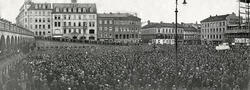 Demonstrasjon på Youngstorget søndag 17. september 1933 i fo