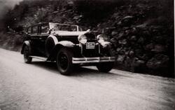 1931 modell Buick ved Kong Olav V sitt besøk i Høyanger i 19