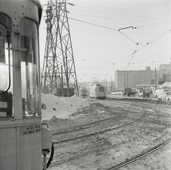 Trikkespor. Etterstad. Januar 1966