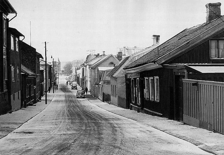 Uddevalla. Asplundsgatan 50-talet.
Foto: Alf Åberg.