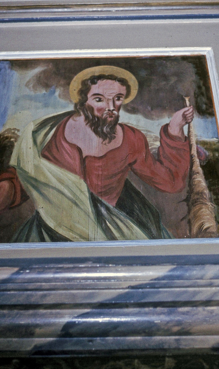 Väggmålning i Gräsmarks kyrka av Erik Jonaeus.