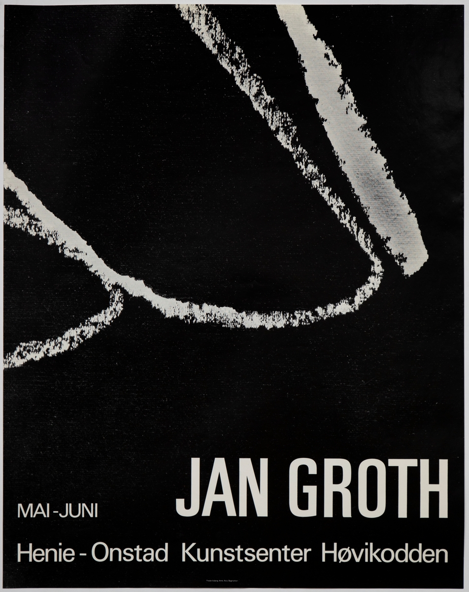Jan Groth i Henie-Onstads Kunstsenter [Utstillingsplakat]