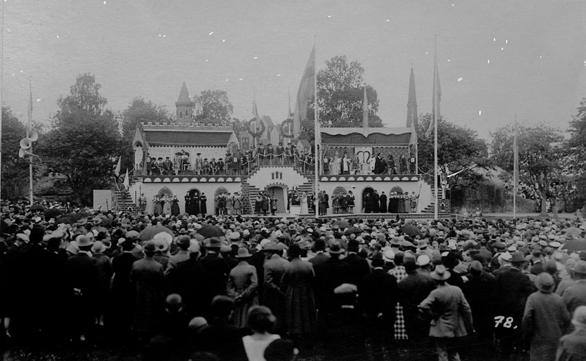 Rudbeckiusjubiléet år 1923 Skådespel på Djäkneberget, Västerås.