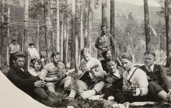 AUFs pinsestevne i Nesbyen 1930. Medlemmer av Majorstua AUL 