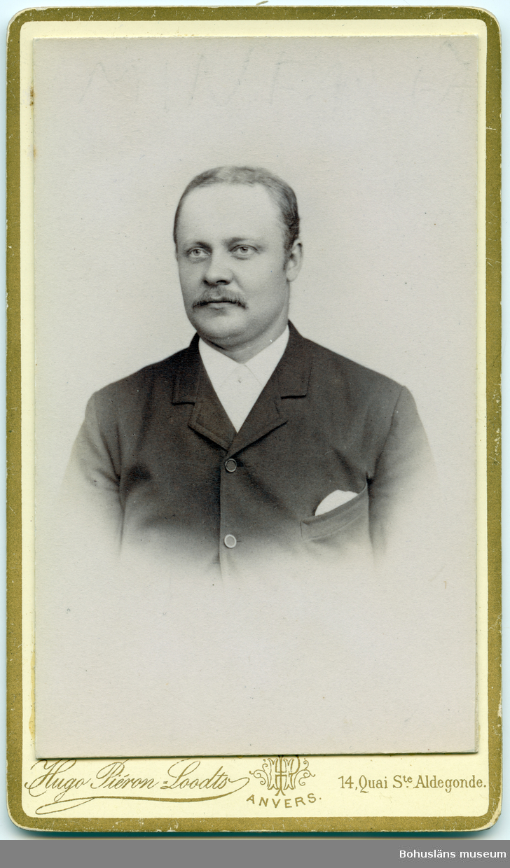 Porträtt av David Wilhelm Carlsson cirka 1895