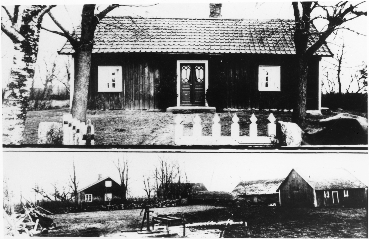 Text till fotografi: "Påvagården Smeby Slöta socken 1927"