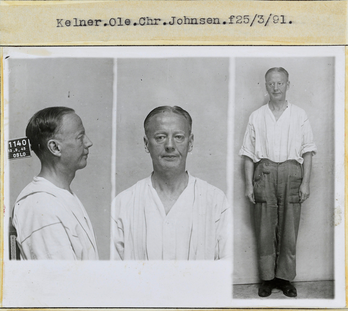 Forbryterportrett av kelner Ole C. Johnsen