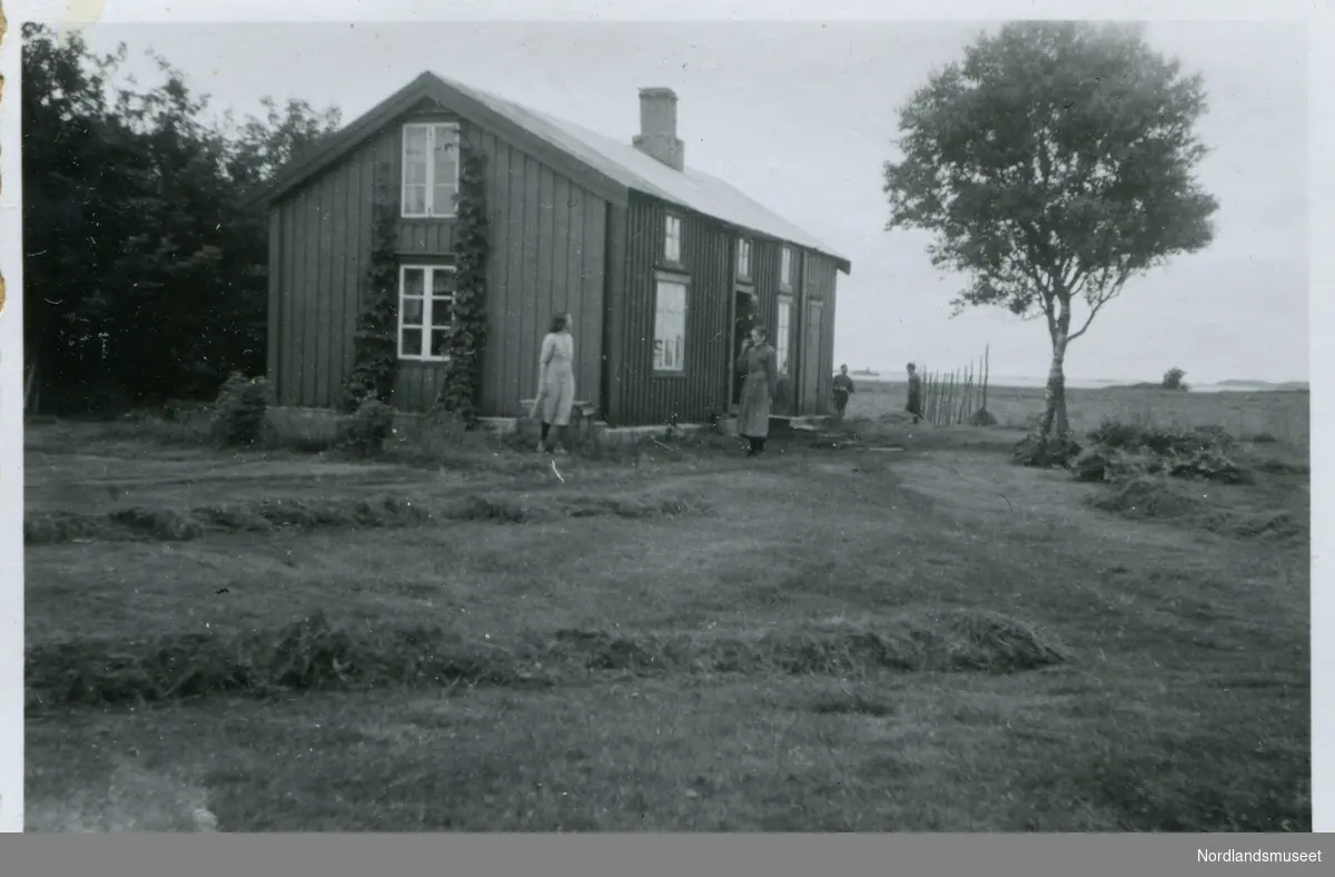 Huset til Frida Johansen på Gjerdet. Husmannsplass under prestegården.