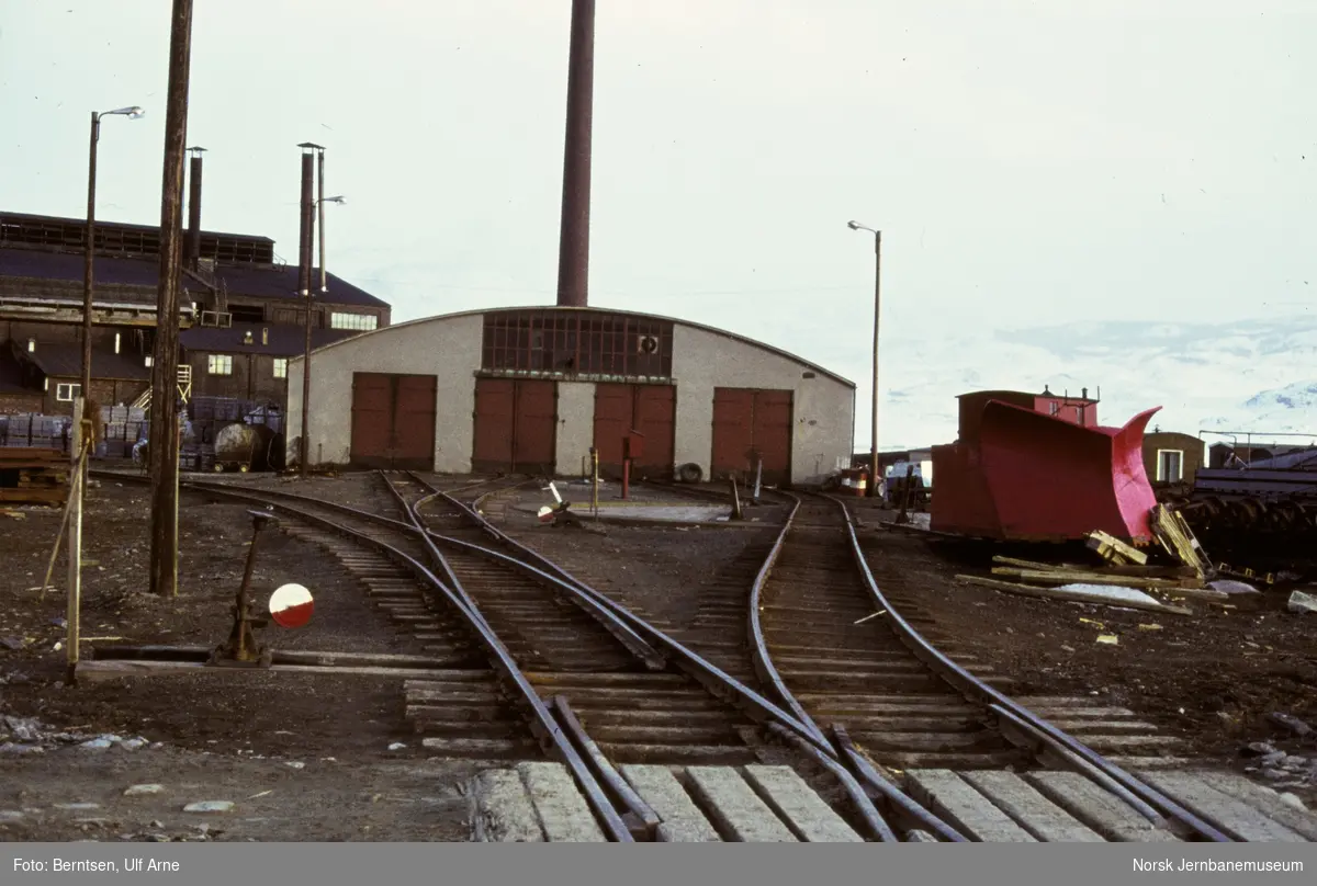 Sulitjelmabanens lokomotivstall i Lomi