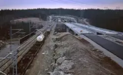 Hølendalen. Nye betongbruer for dobbelt-sporet jernbane (len