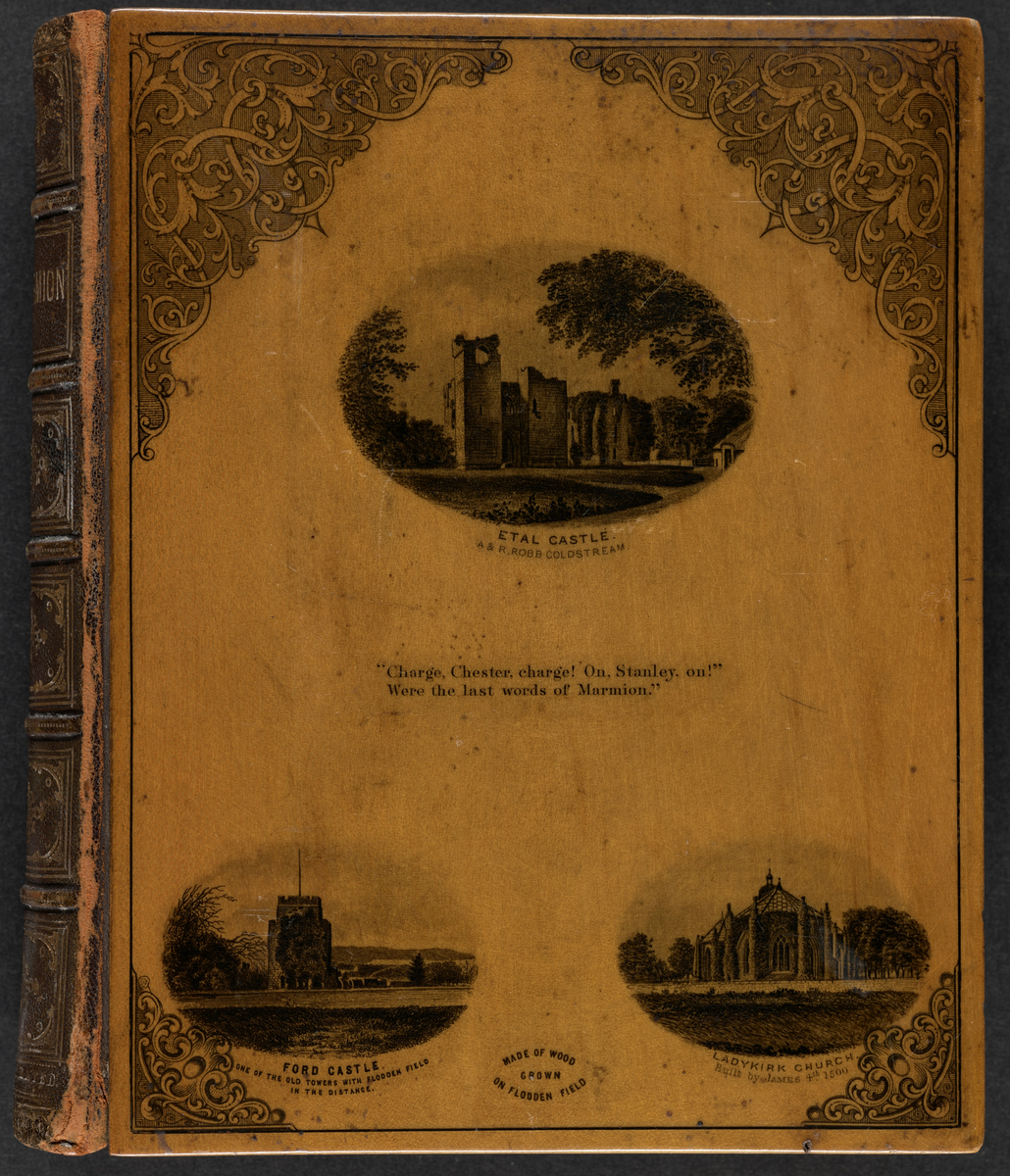 Diktbok skrevet av den skotske forfatteren Walter Scott. Diktene ble først gitt ut i 1808. Denne utgaven fra 1866 inneholder 15 albuminfotografier,  Bokens omslag er laget av tre.