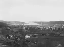 Prot: Sandefjord - Fjorden fra heien 10. Mai 1902