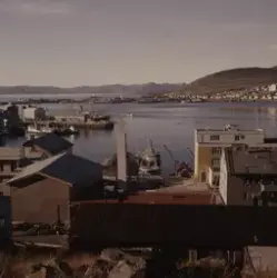 Utsikt over Hammerfest havn og by