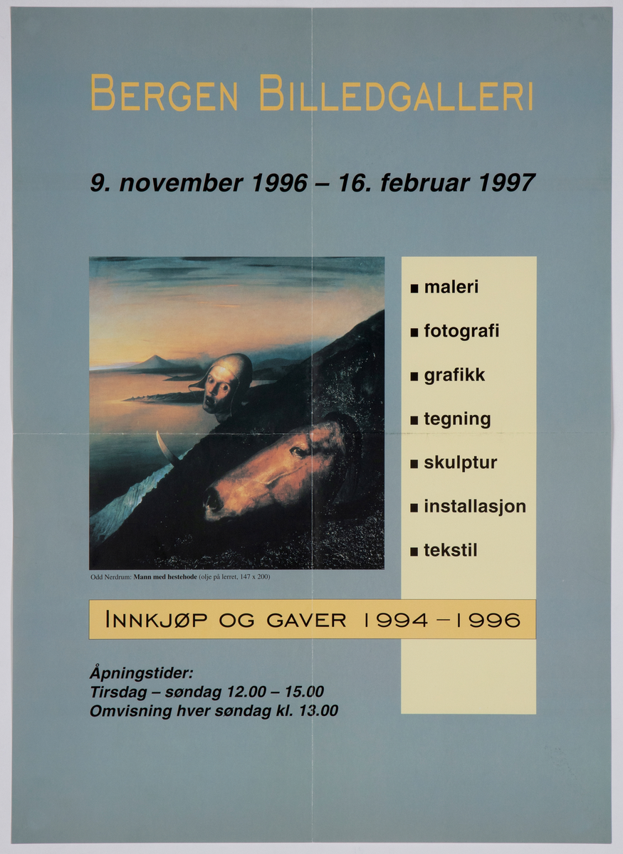 Bergen Billedgalleri 1994-1997 [Utstillingsplakat]