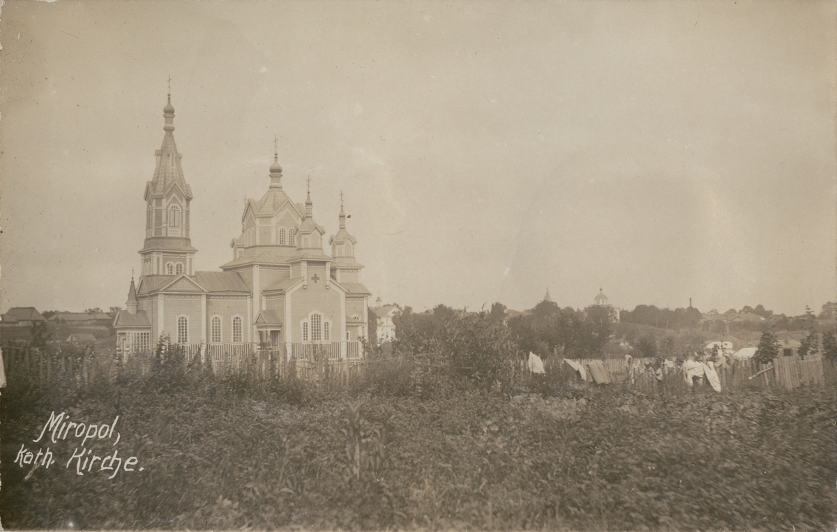 Text i fotoalbum: "September 1918. Katolska kyrkan."