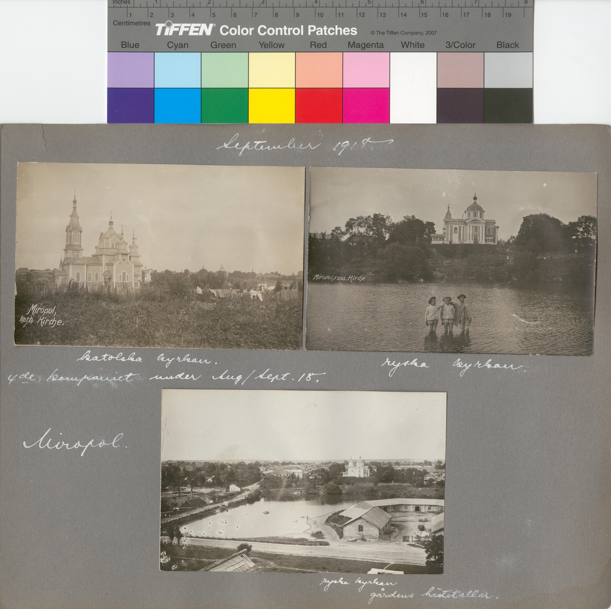 Text i fotoalbum: "September 1918. Ryska kyrkan."