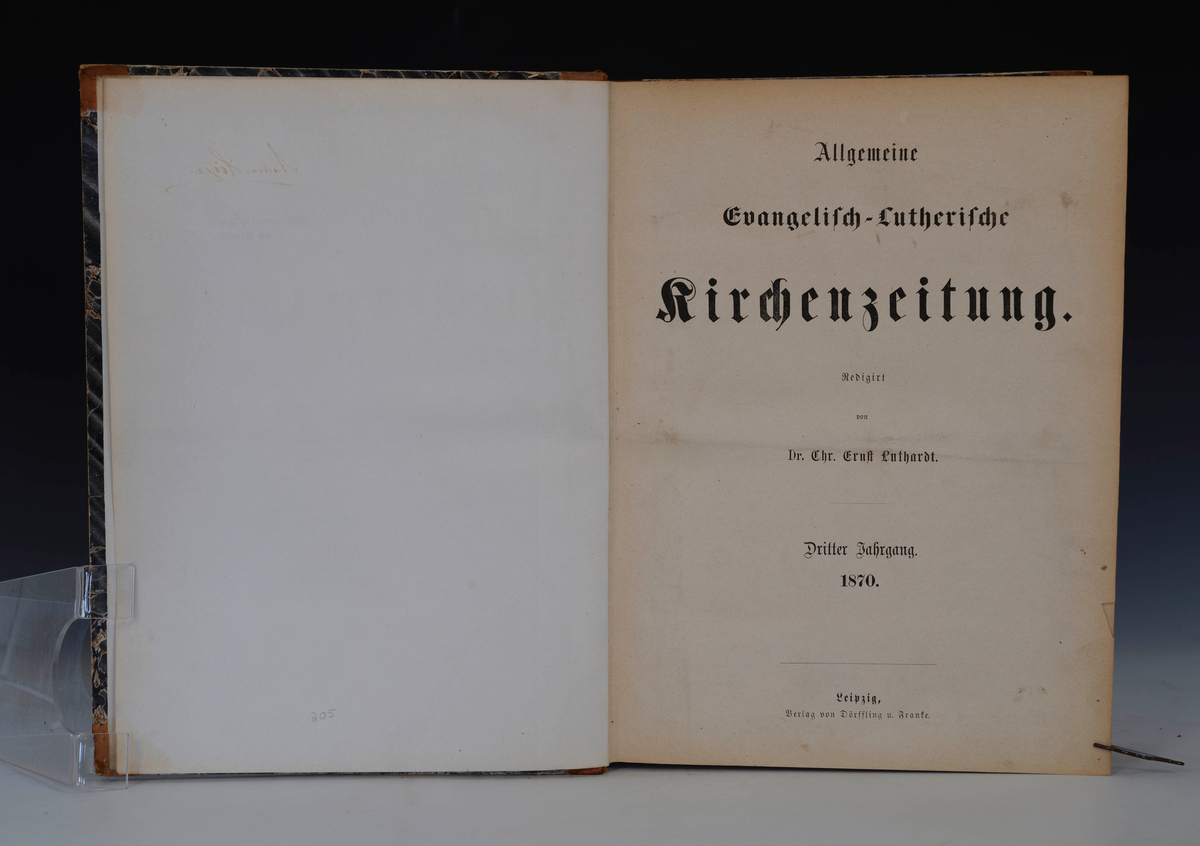 Allgemeine Evangelisch-Luterische Kirschenzeitung. Red. v. E. Luthardt.
Dritter Jahrg. 1870