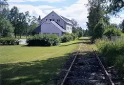 Det nedlagte sidesporet fra Raufoss stasjon til Raufoss Ammu