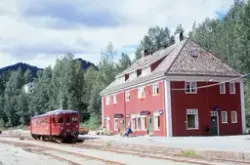 Dieselmotorvogn BM 86 20 på Rødberg stasjon