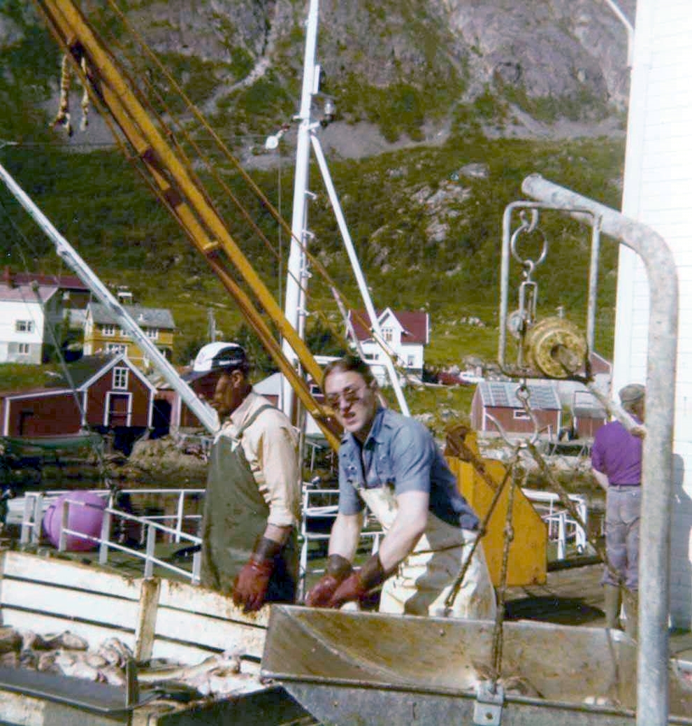 Fiskekonkurranse under Rødsand-dagan, muligens fra 1985.