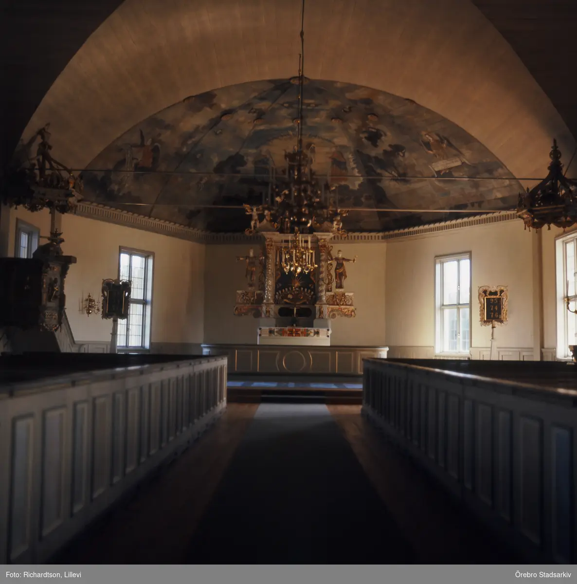 Interiör från Järnboås kyrka