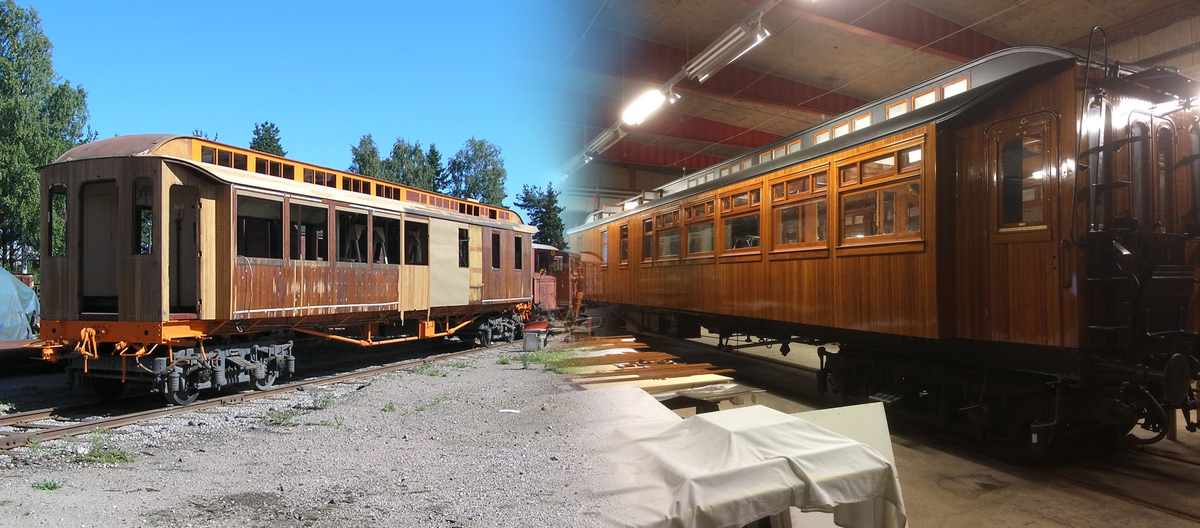 Bilderna ingår i en dokumentation av projektet "Restaurering av restaurangvagn Statens Järnvägar, SJ ABo3a 2702 (senare SJ Ro2 2702)". Vagnen tillverkades av AB Svenska Järnvägsverkstäder i Linköping år 1927. Denna restaurangvagn är den enda bevarade i sitt slag. Efter en brand 1984 räddades den av Malmbanans vänner som påbörjade ett restaureringsprojekt. År 2007 tog Järnvägsmuseet över vagnen och fortsatte restaureringen. Vagnen utgör det största restaureringsprojektet på Järnvägsmuseet sen dess grundande. Syftet med projektet är att ge besökare en upplevelse av hur dessa vagnar såg ut när de var nytillverkade 1927.