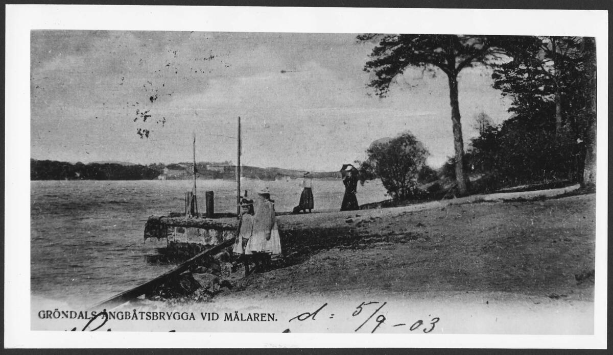 Gröndals ångbåtsbryggs 1903
Kortet från Siv Swall