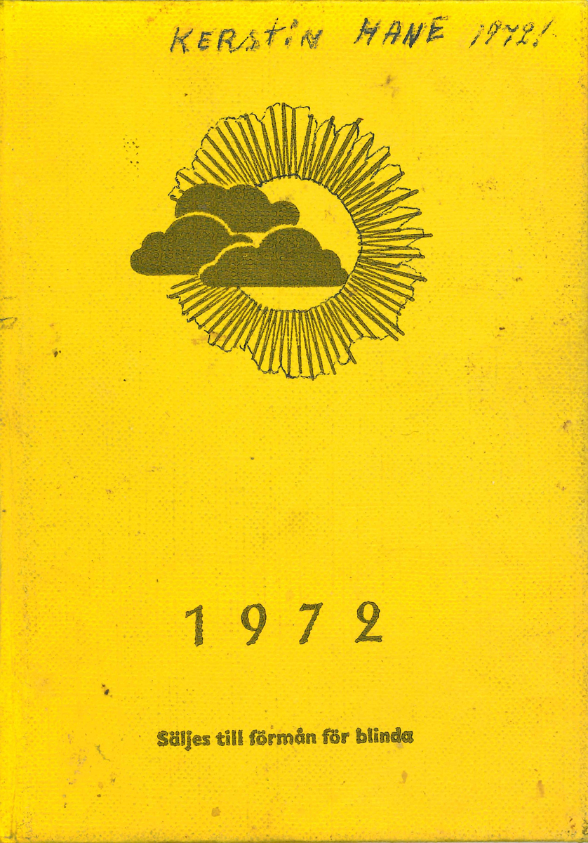 Dagbok efter Kerstin Hane i Norra Gröntuv år 1972