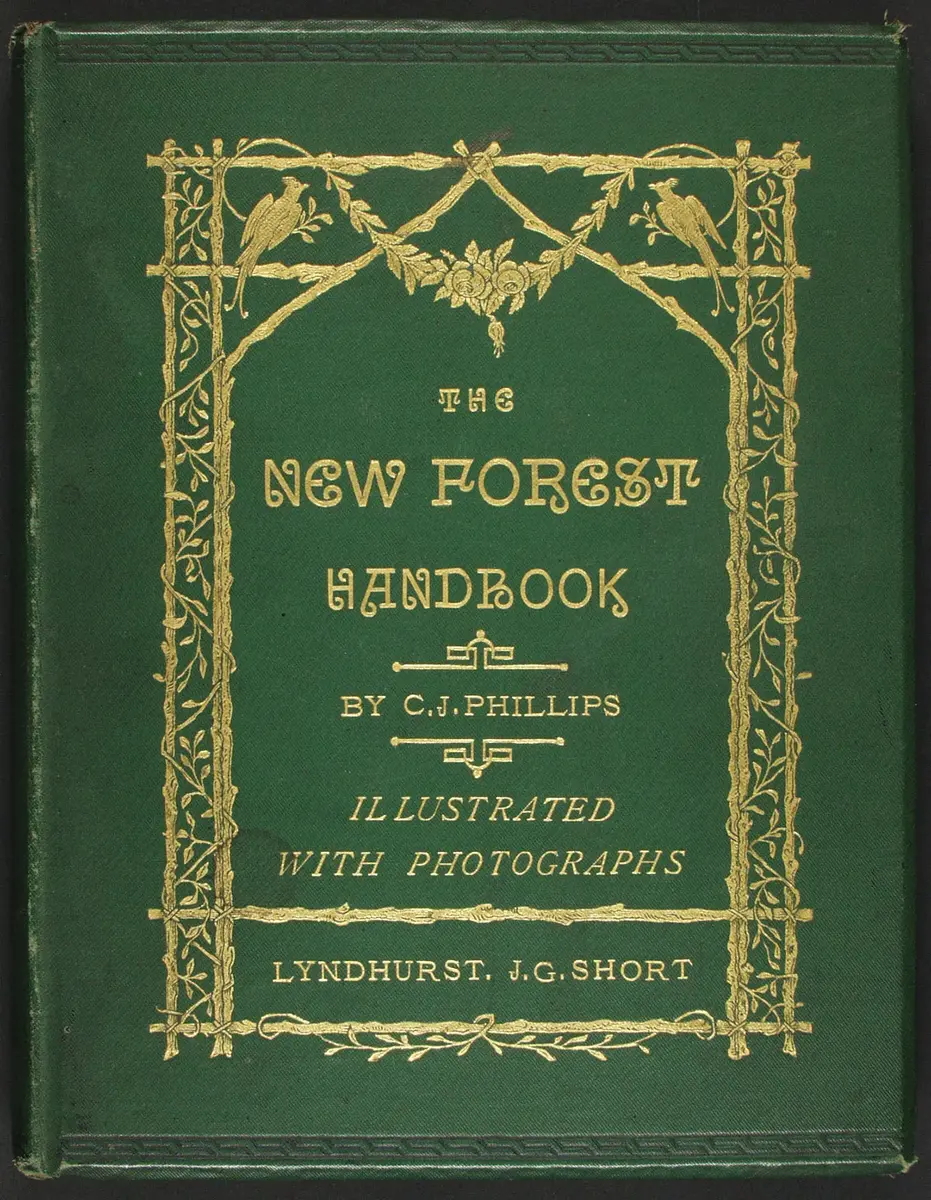 CJ. Philips, The new forest handbook, Illustrated with photographs by John Golden Short. 1876. Tilhører Preus museums samling.