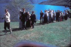 Dagrun og Bjørn Austigards bryllup. .Brudekronen er lånt fra