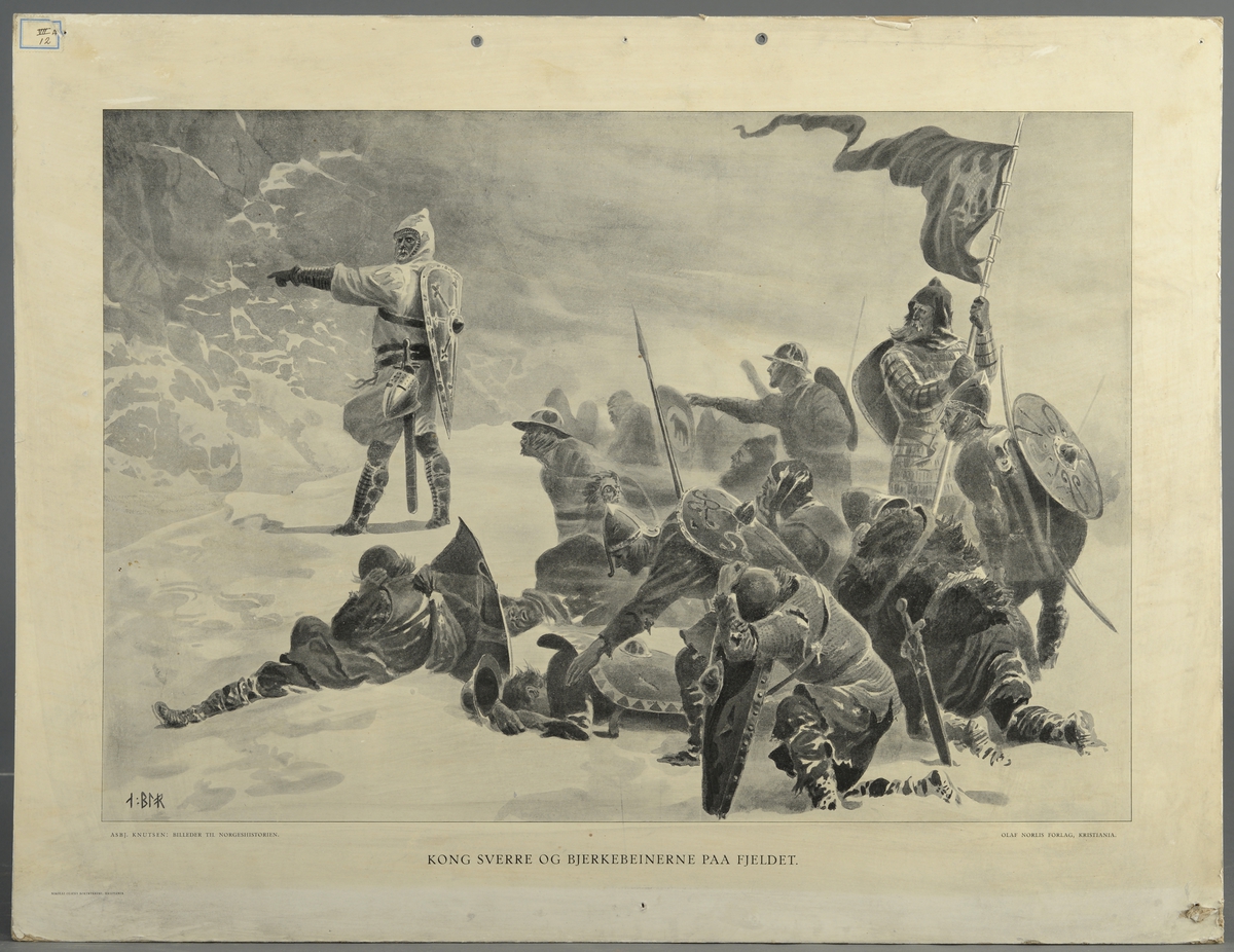 Kong Sverre og birkebeinerne på fjellet.