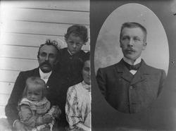 Portrettfoto, utsnitt av gruppebilde (2 bilder)