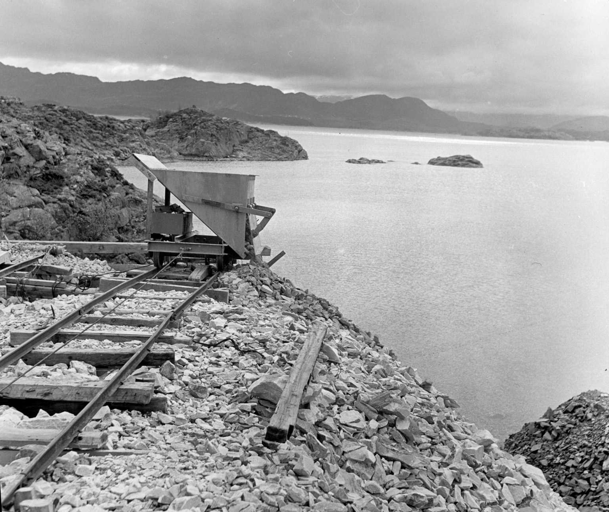 Kalksteinsbrot på Bømlo på 1950-talet.