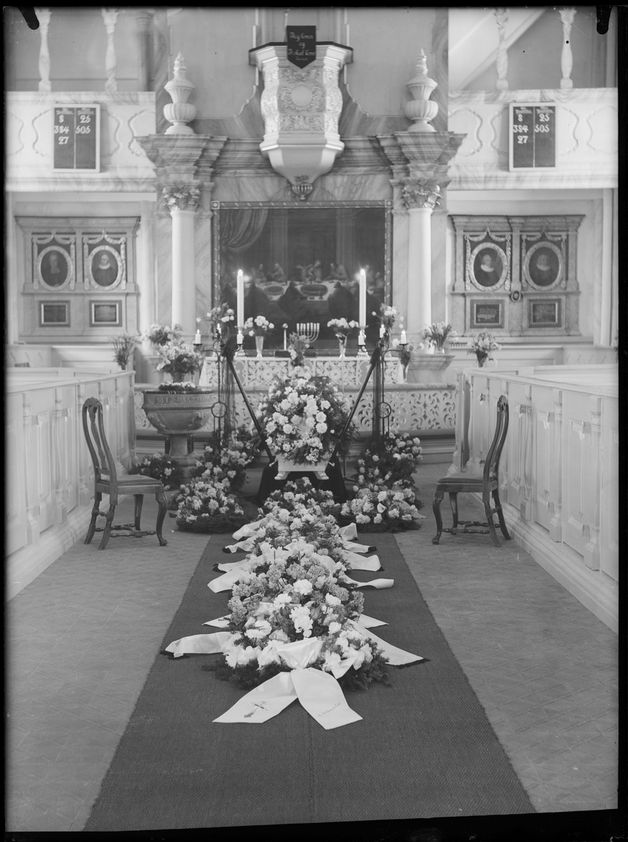 Begravelse i Røros kirke 1960
