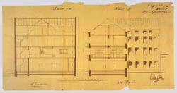 Hotelbygning, tomt ved Kongens gade [Arbeidstegning]