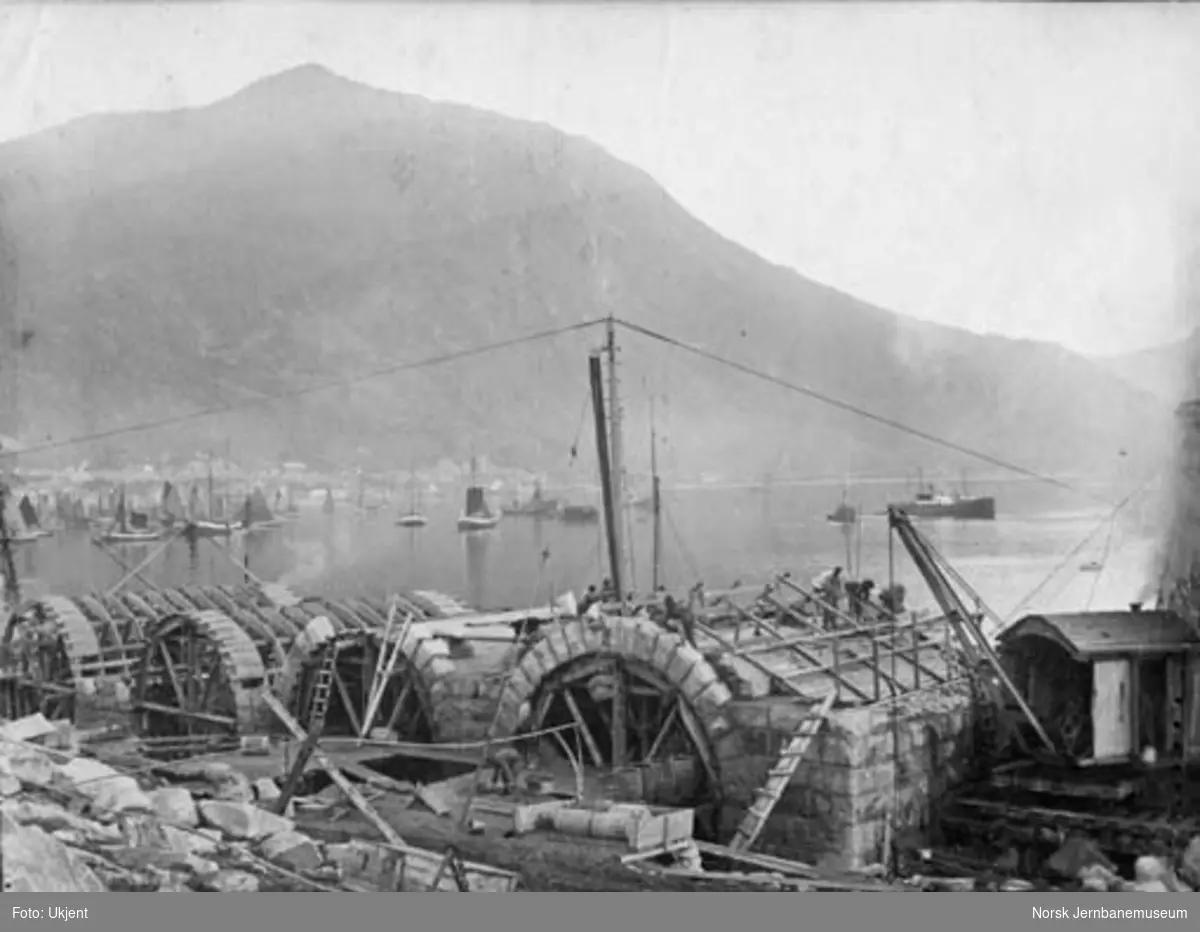 LKABs malmkai i Narvik under bygging
