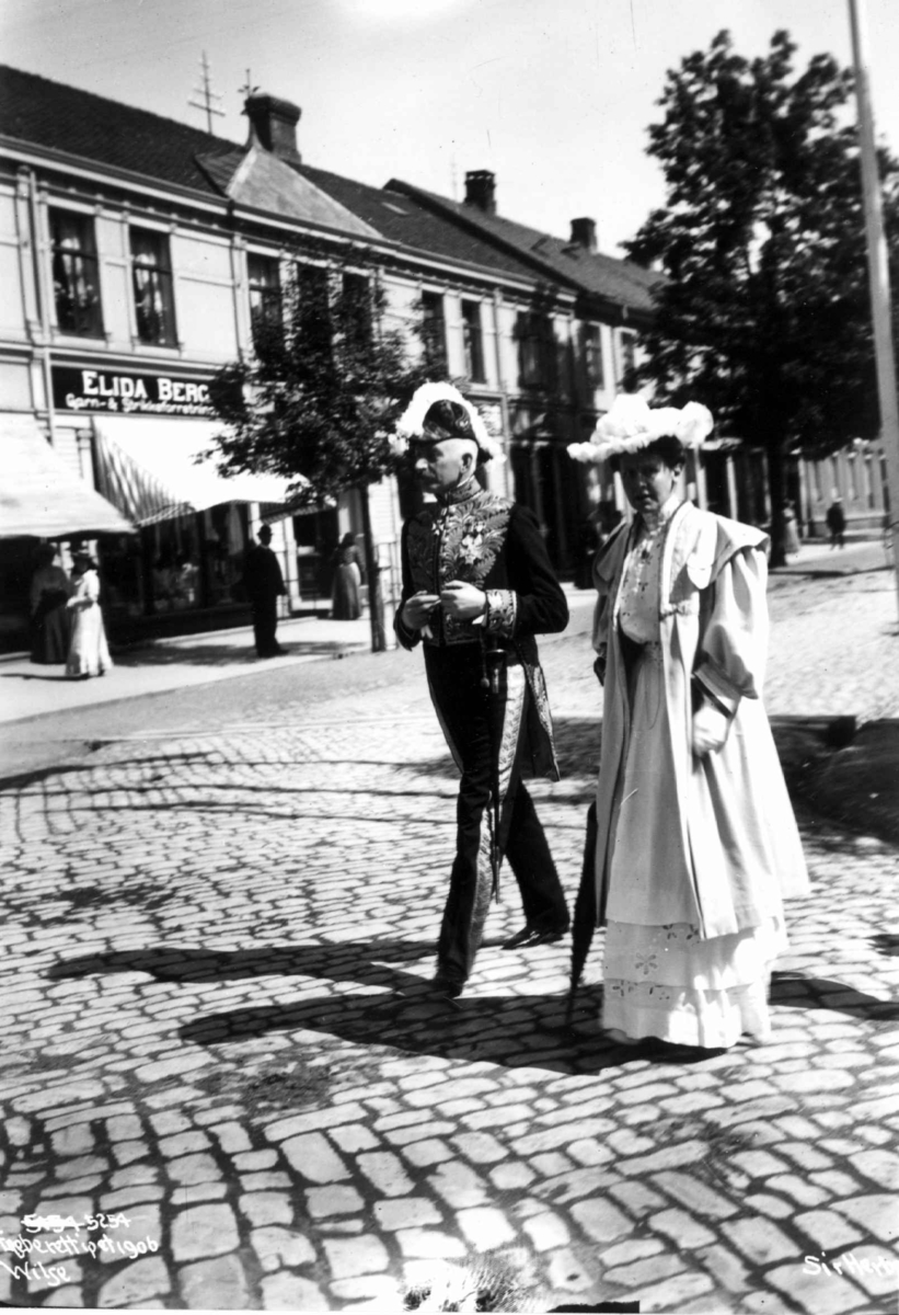 Kong Haakons Kroningsferd, Trondheim 1906.