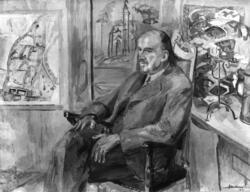 Direktør Hans Aall malt av Jean Heiberg i 1944.