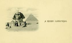 Julekort. Julehilsen. Fotografisk motiv. Svart/hvitt. Fra Eg