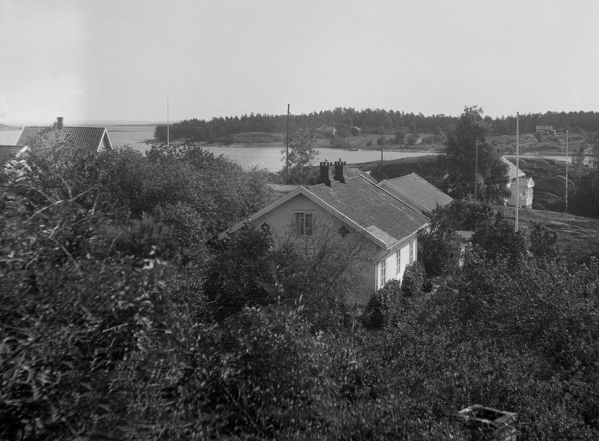Boligen til Eyvind og Dikka Arentz på Knarberg, Nøttrøy. Fotografert 1927.